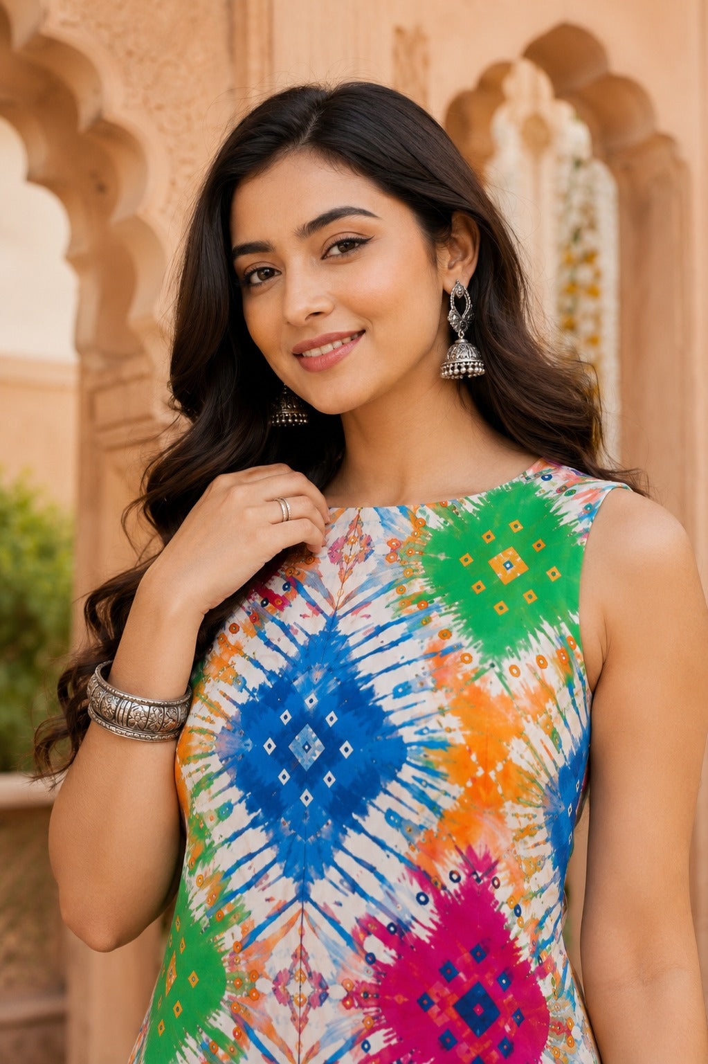 Women Multicolor Abstract Printed Kurta and Palazzo Set
