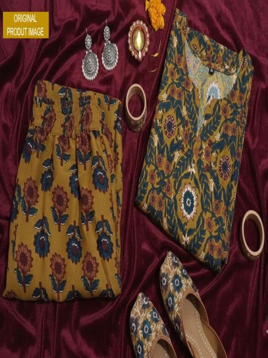 Women Ethnic Motifs Printed Regular Kurta with Palazzos