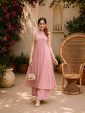 Elegant Solid Dusty Pink Kurta and Palazzo Set