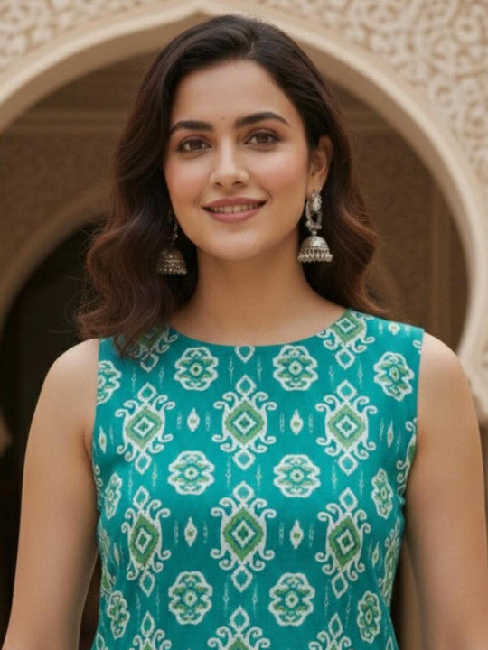 Women Ethnic Motifs Printed Regular Kurta with Palazzos